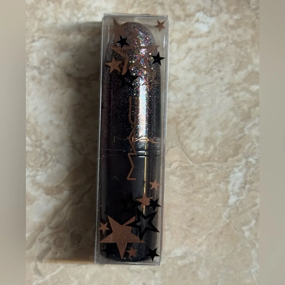 MAC Cosmetics Kiss of Stars Lipstick Asterisk Blue Purple Sparkle New in Box
